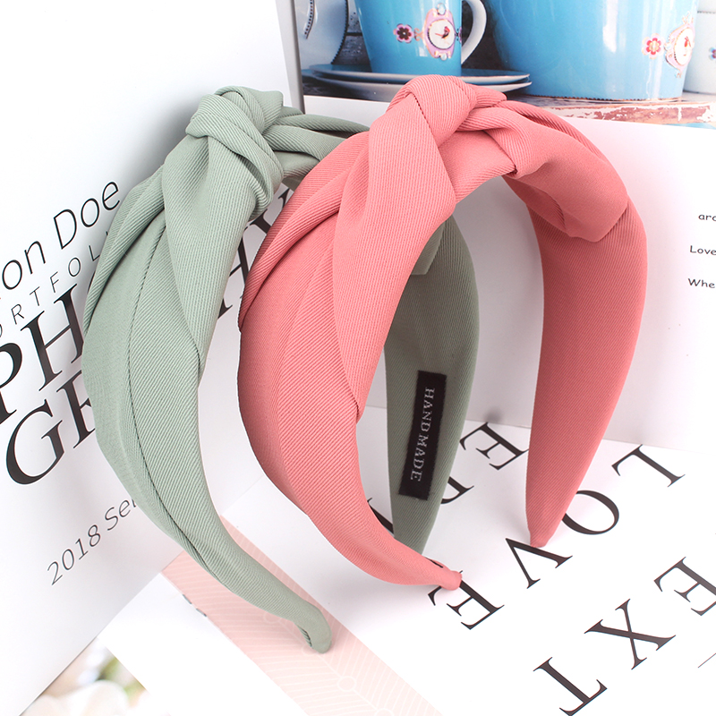 Turban à nœud central pour femmes adultes, bande de sauna, document solide, large côté, décontracté, vêtements de sauna, accessoires pour cheveux, nouvelle mode