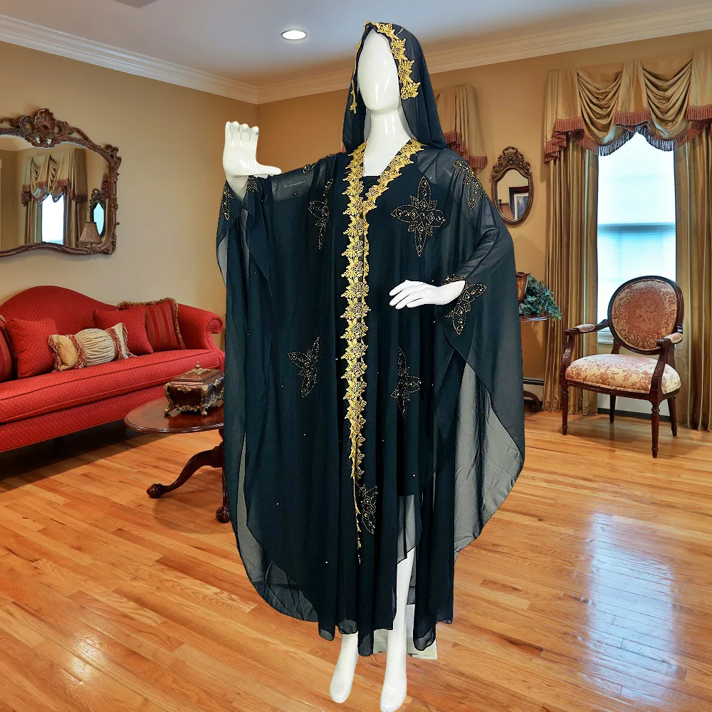 Robes africaines de dubaï pour femmes, grande taille, Boubou, vêtements nigérians Ankara Dashiki, Robe longue brodée, Kaftan, Djellaba