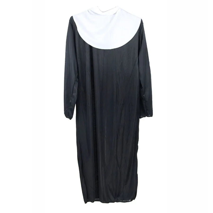 Costume de nonne pour femmes, Robe noire traditionnelle pour sœur adulte, Costumes religieux, Cosplay
