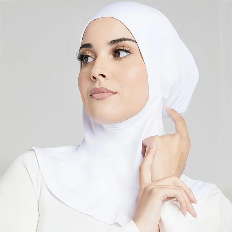 2 pièces/ensemble Hijab sous-capuchon couleur unie instantané Hijab modeste bonnet intérieur Hijab casquettes musulman Turban casquettes pour les femmes usage quotidien