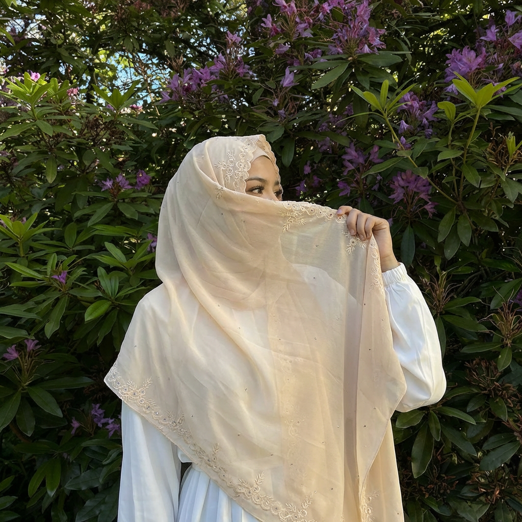 Châles longs en mousseline brodée tendance, hijab musulman, châle orné de strass, foulard pour femme, couvre-chef islamique, turban de l'Aïd 180*70cm