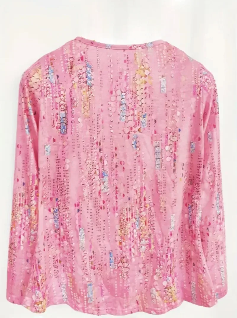 T-shirt col rond femme, décontracté, printemps été, à la mode, grande taille 1XL-5XL