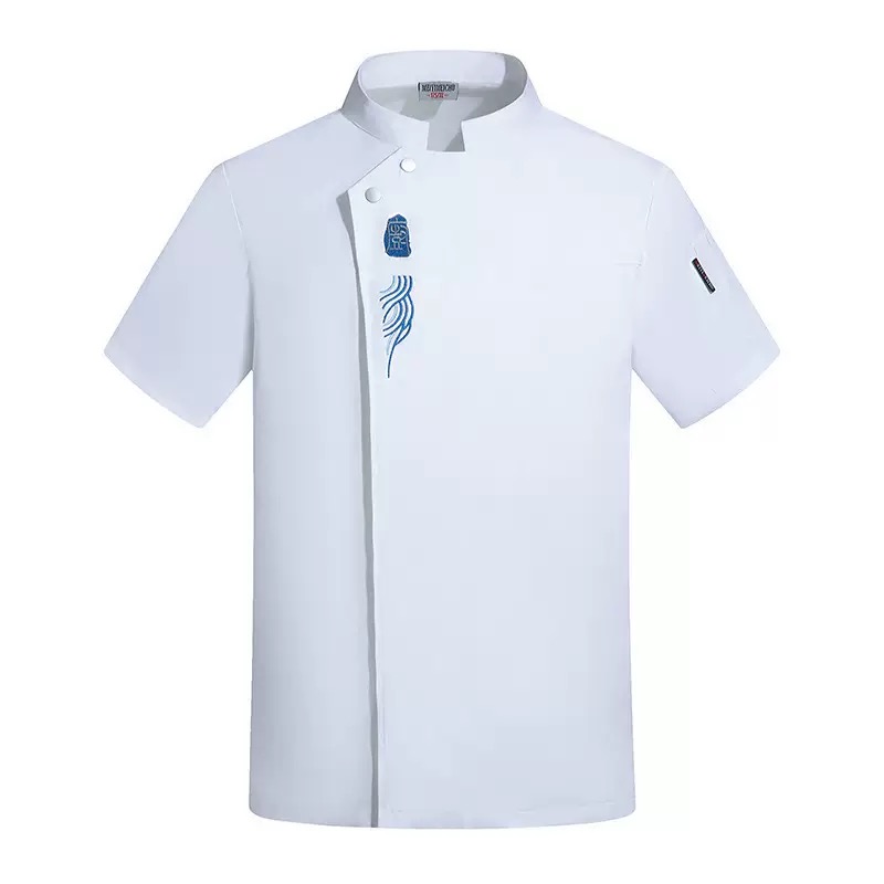 Uniforme de Chef, vêtements de travail de restauration, chemises de Chef, manteau de cuisine, veste de Chef d'été, Restaurant, salon de coiffure, chemise de serveur pour femmes