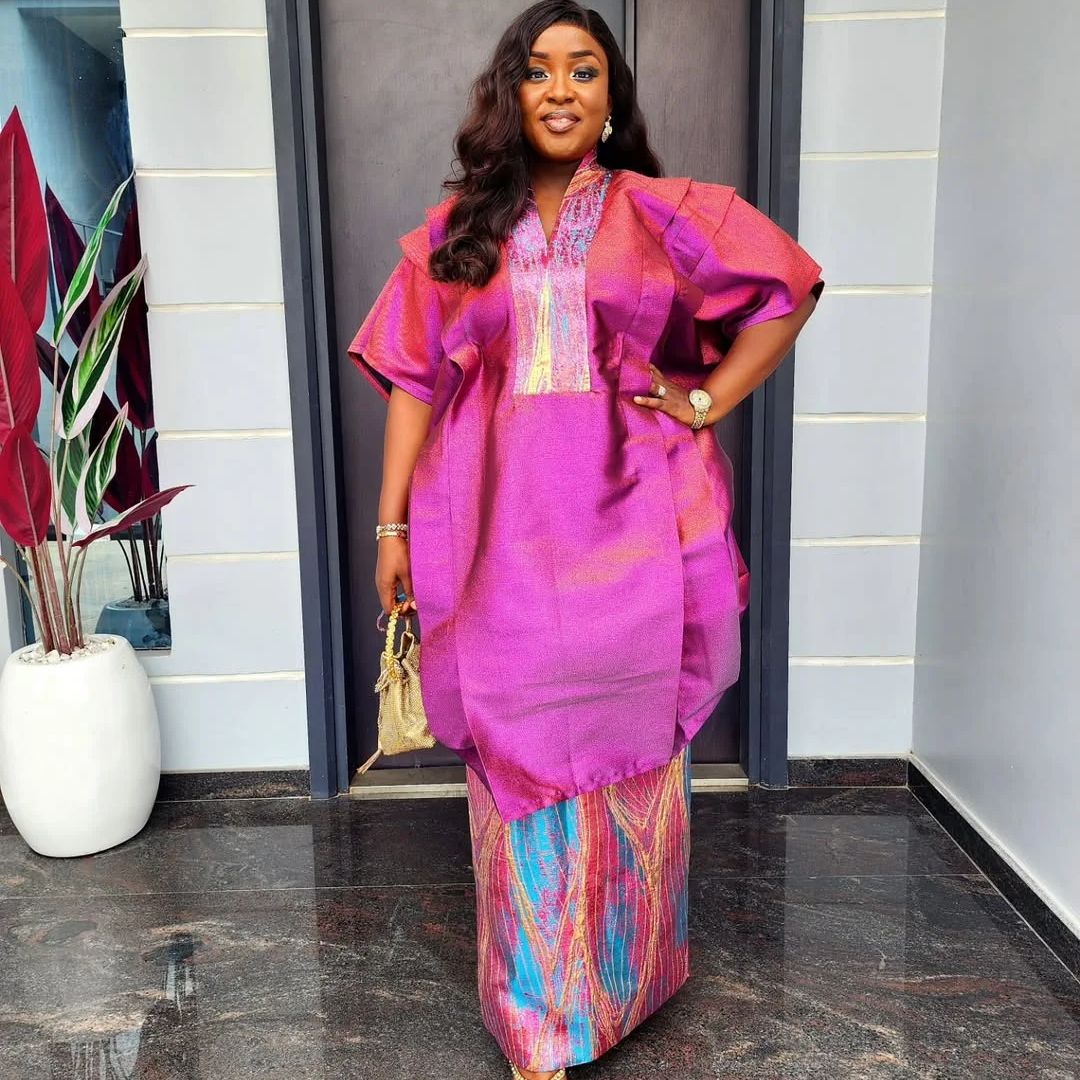 Vêtements africains pour femmes, ensemble 2 pièces, hauts et jupes, tenues Dashiki Ankara, robe grande taille, robes de fête de mariage