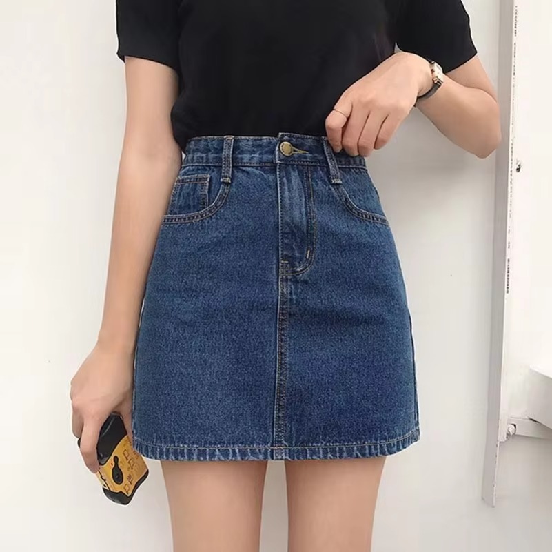 Été Denim jupe courte pour femmes haute Wiast Sexy sac serré jupes de hanche dame coupe ajustée Y2K femme jupes en jean court DURIKIES