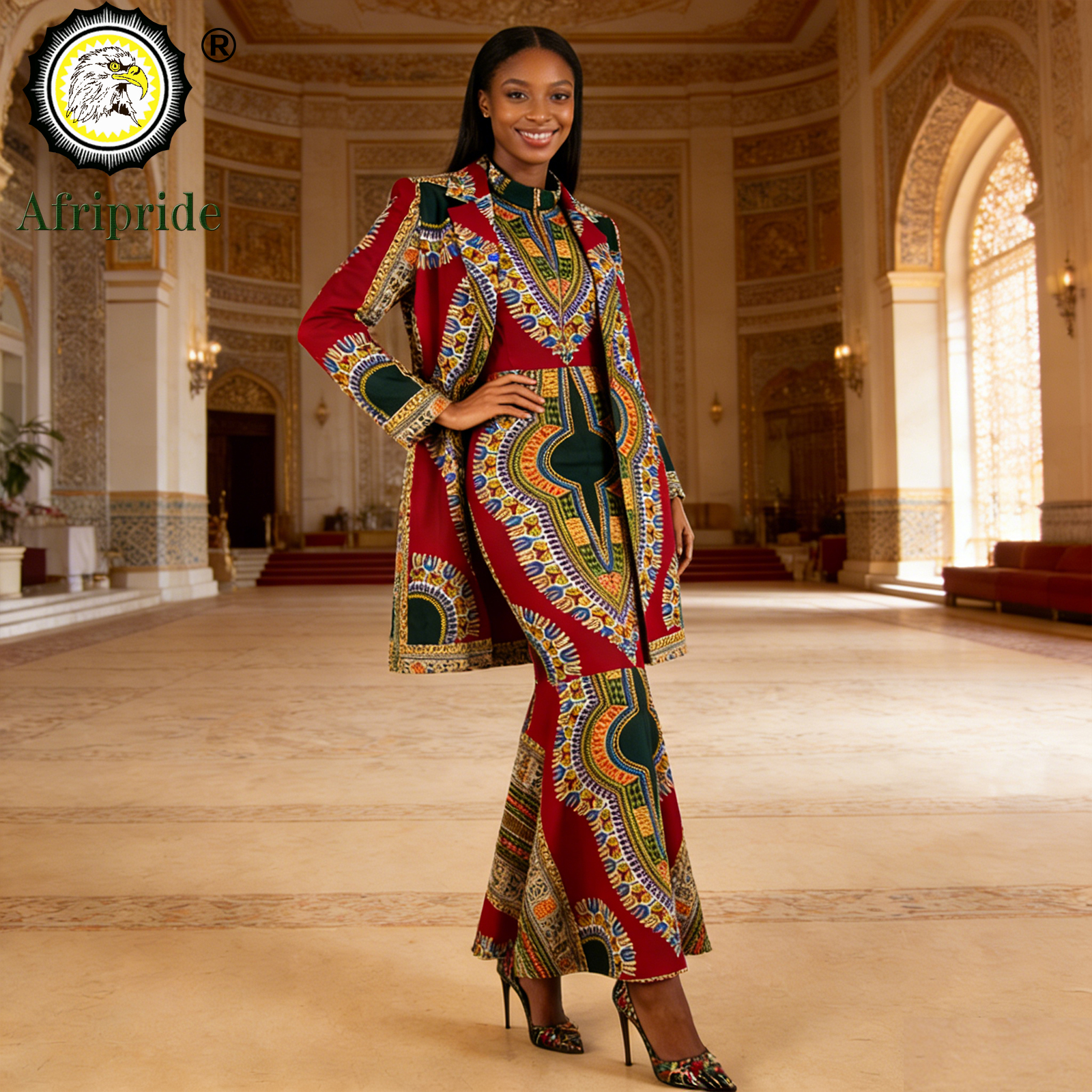 Vêtements africains pour femmes, veste à simple boutonnage et robe Maxi zippée, ensemble 2 pièces, tenues imprimées, tenue Ankara pour dames 2526054