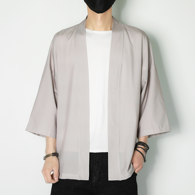 Kimono Traditionnel, Vêtement de Samouraï, Chemise Streetwear, Yukata, Cardigan Japonais, Haori, 4XL 5XL, pour Homme