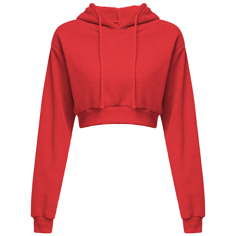 Sweat à capuche court pour femme, manteau de sport, pull à capuche, sweat-shirt, vêtements d'automne et d'hiver, nouvelle mode