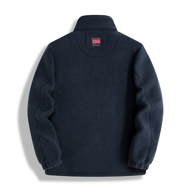 Nouvelle veste d'extérieur décontractée pour homme, en polaire épaisse, chaude, coupe-vent, anti-tempête, manteau tendance pour homme