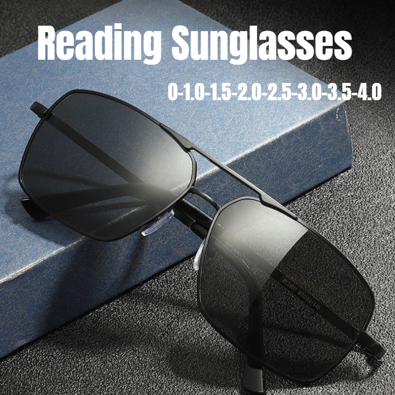 Lunettes de pilote pour hommes, polarisées, protection UV, lunettes de soleil de conduite, anti-éblouissement, lunettes de vue, dioptrie jusqu'à -4.0