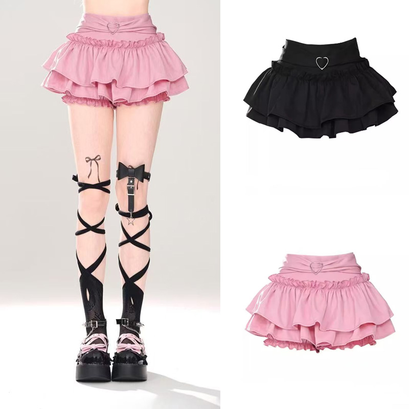 Mini jupe trapèze rose pour femmes, nouveau Style, jupe gâteau bouffante et amincissante, robe plissée, légère, à la mode, été 2025