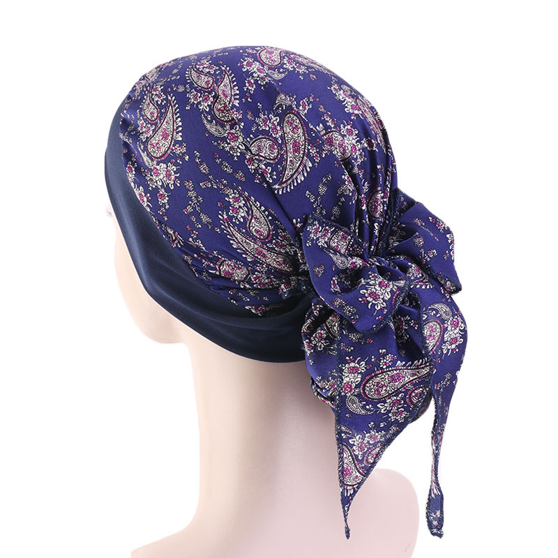 Foulard de tête pour femme contre le cancer, chimio, perte de cheveux, chapeau turban pré-noué, vêtements de sauna, bandana, nouveau
