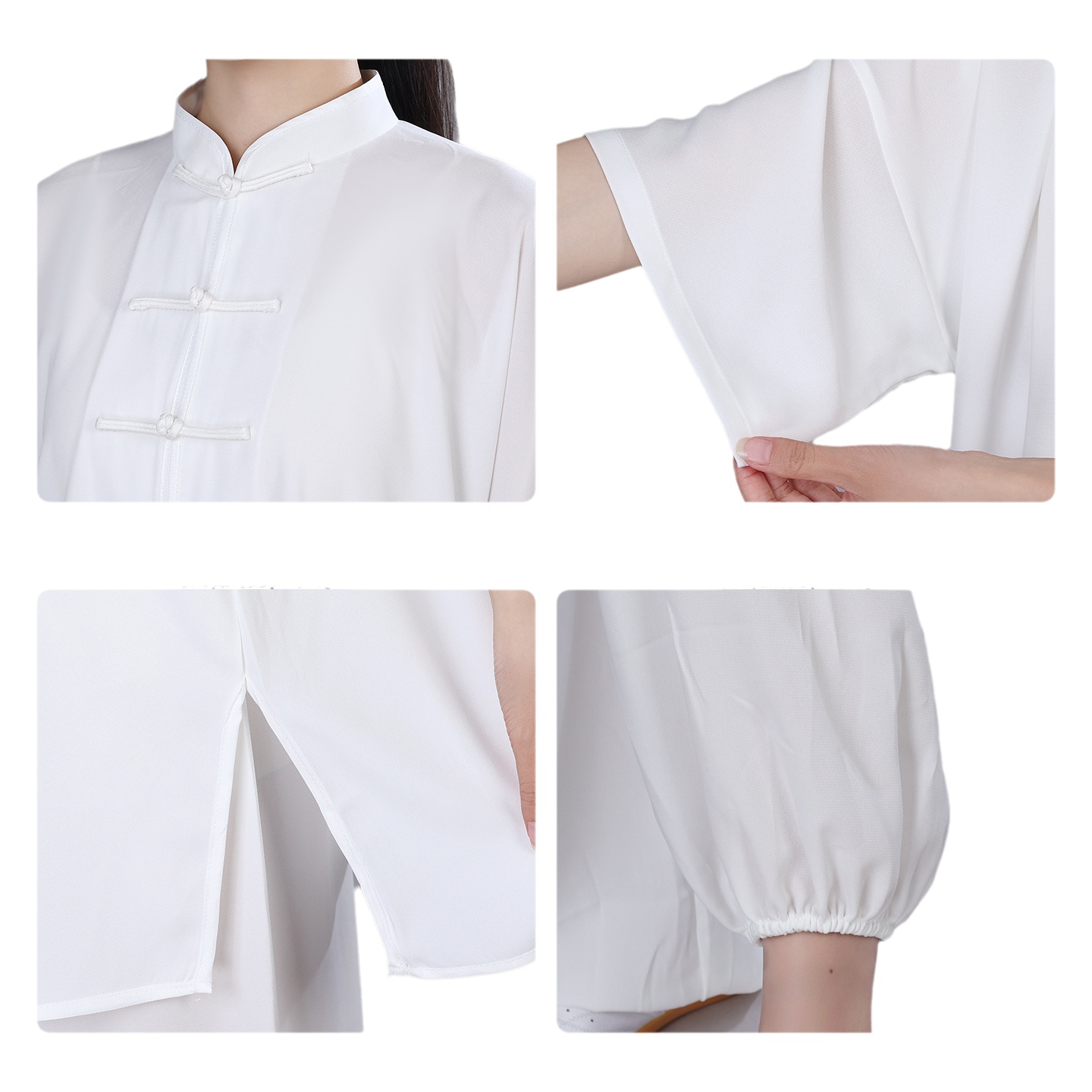 Nouvel uniforme de Tai Chi Hongji en soie pour homme, collection printemps-été, idéal pour l'exercice matinal, les arts martiaux et la pratique traditionnelle du Tai Chi chinois.