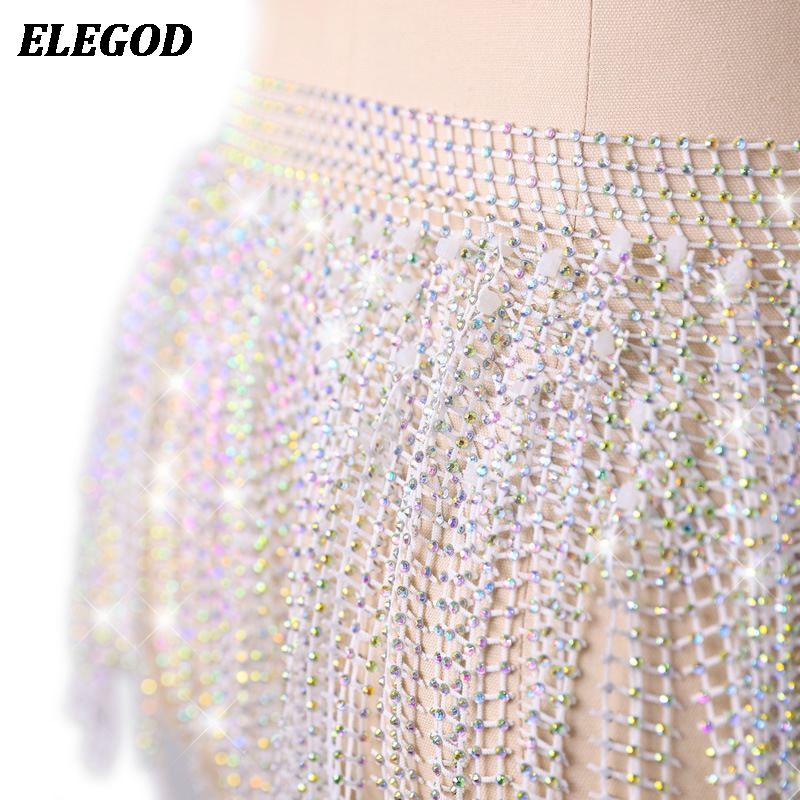 Chaînes de taille de danse du ventre brillantes pour femmes, accessoires de Costume de danse orientale indienne, pompon multicouche, jupes écharpe de hanche