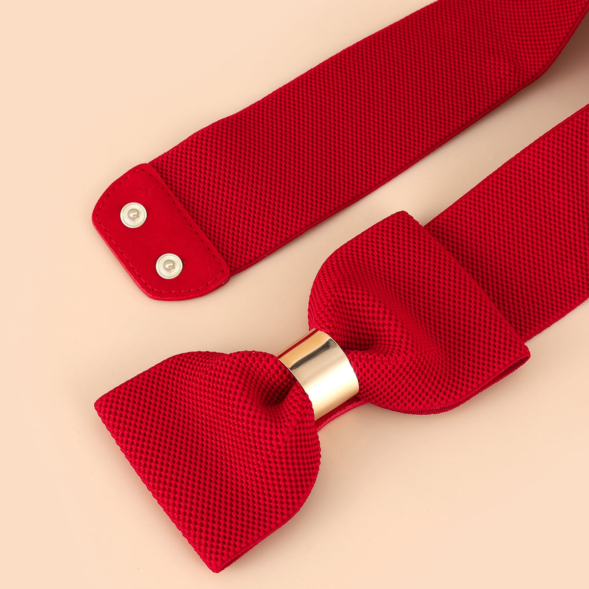 Ceinture à commande papillon pour femme, robe, structurée