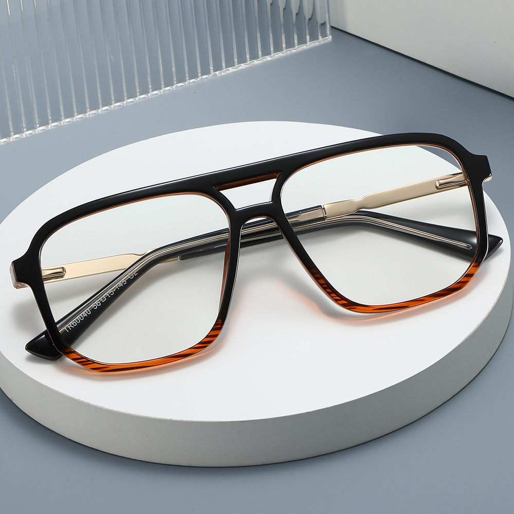 Lunettes de lecture carrées pour femmes et hommes, Design de marque à la mode, Double pont, Anti-lumière bleue, lunettes de Prescription