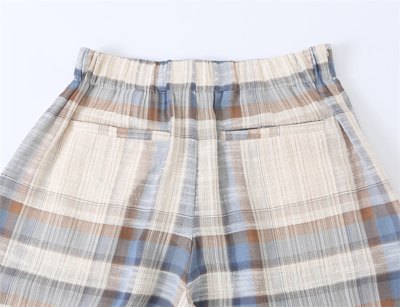 Pantalon droit en maille avec nœud pour femme Guobioziy, nouvelle collection été-automne 2026, style décontracté européen et américain, pantalon droit tendance pour le quotidien