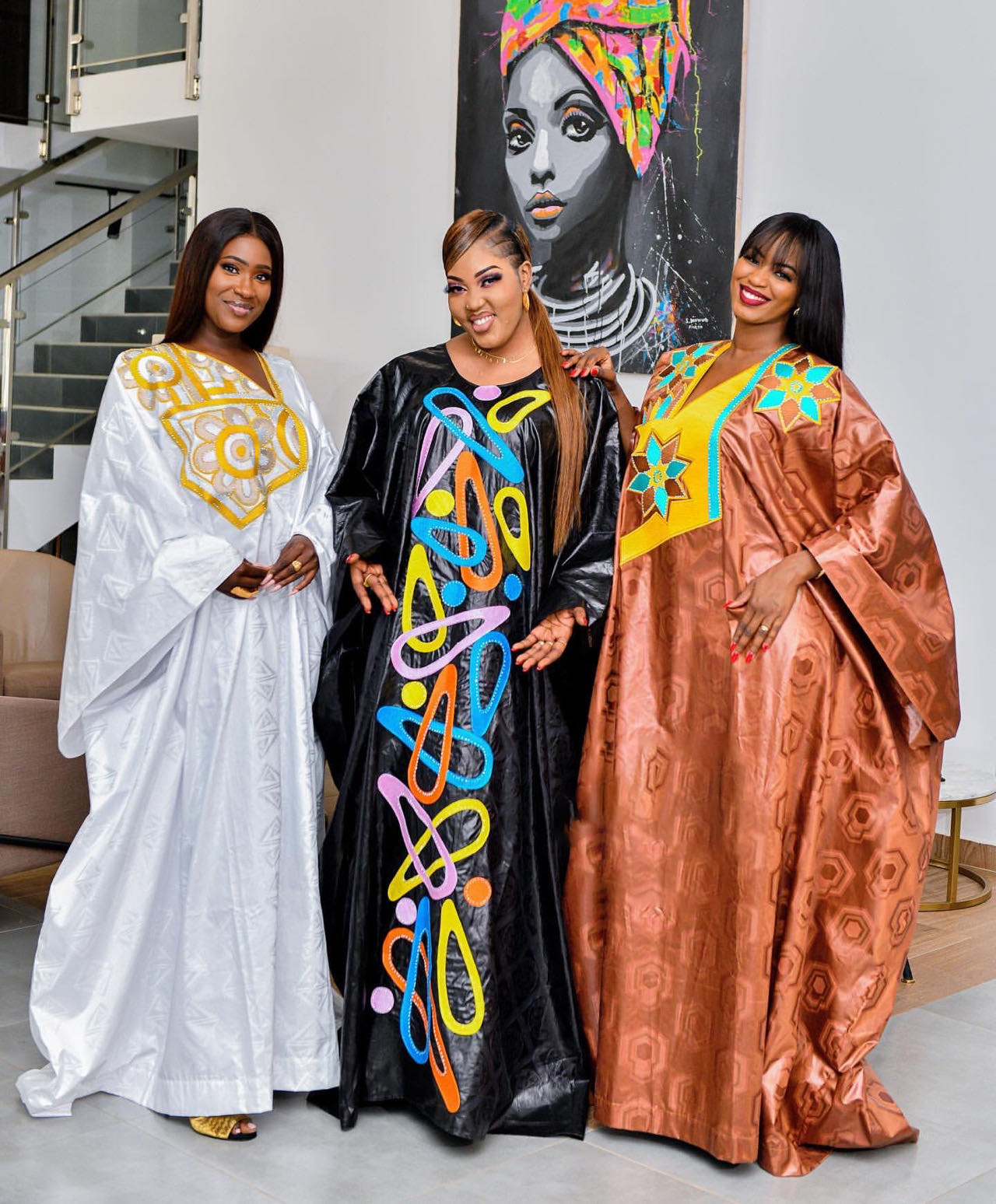 Tenue africaine pour femmes Bazin Riche broderie grande taille robe d'église de fête élégante