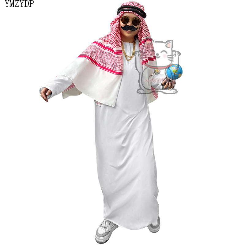 Nouveau Costume d'émirats arabes berger riche Prince arabe adulte jeu de rôle Fantasia Halloween carnaval Costume vente chaude