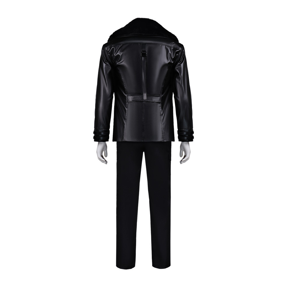 Costume de cosplay Resident Evil, film d'horreur, Leon Kennedy, ensemble complet, manteau, ceinture et perruque, tenue de jeu pour Comic Con, Halloween, jeu de rôle