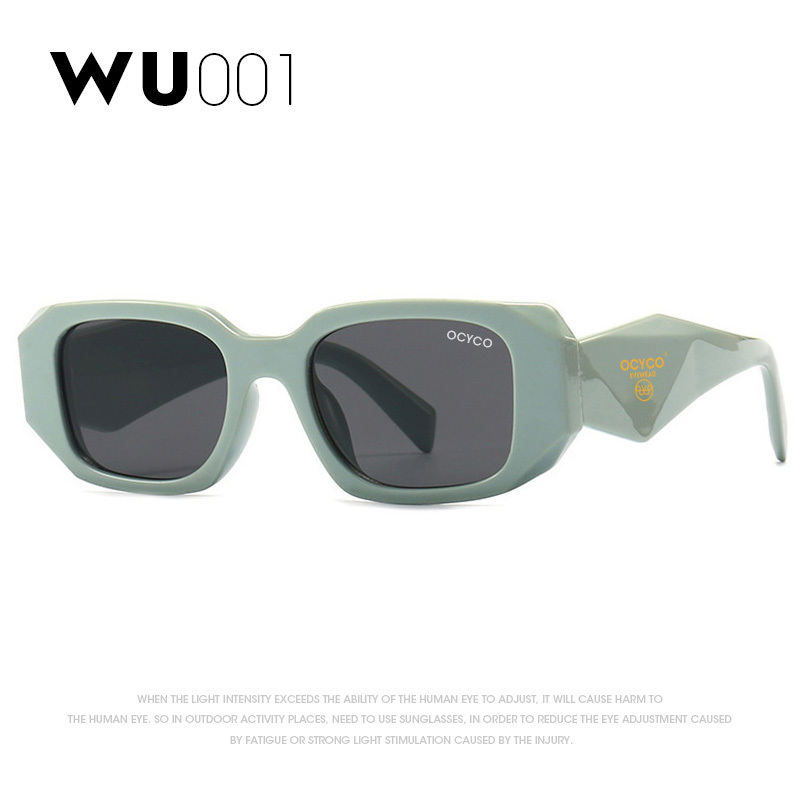Ins-Lunettes de soleil carrées irrégulières vintage pour femmes et hommes, protection UV, nuances d'extérieur