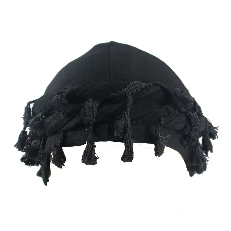 Hommes chapeau Punk bavure garniture queue torsadée frange coton Bandana chapeau Hop Turban chapeaux tête enveloppement bonnet couleur unie Docker chapeau 2024