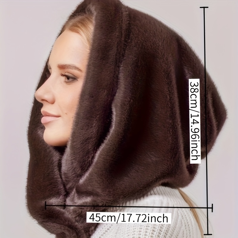 Chapeau en peluche douce pour femmes, écharpe de cou chaude et résistante au froid, Protection des oreilles en plein air, cadeau parfait pour les femmes, hiver