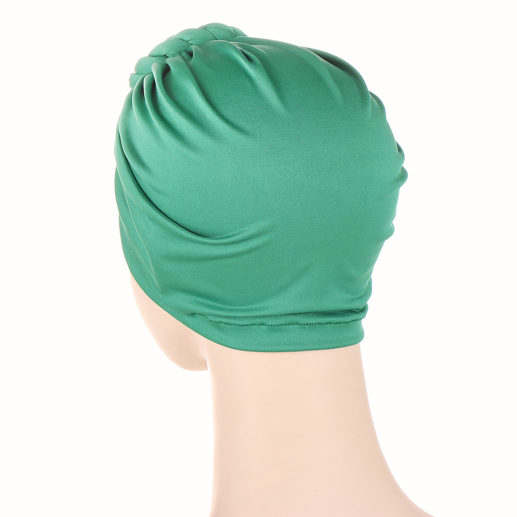 Casquettes Hijab pour femmes musulmanes, bonnet Turban indien, tête ronde, élastique, doux, mode dames, document solide, Ramadan