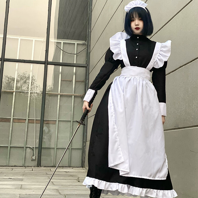 Tenue de demoiselle d'honneur pour femmes, robe longue, tablier, robes Lolita, vêtements pour hommes, Costume de café unisexe, Costumes Anime Cosplay Jujutsu Kaisen