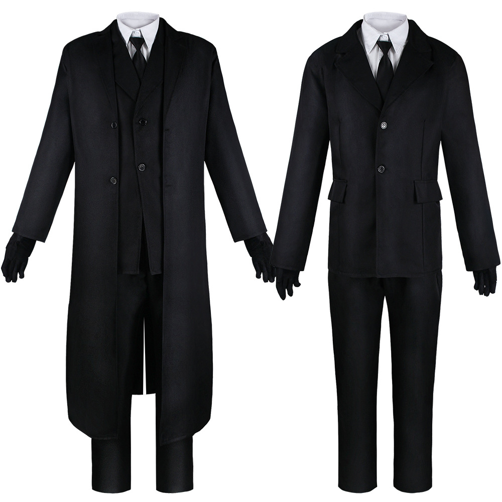 Costume de cosplay Dazai Osamu de Bungo Stray Dogs, ensemble complet, uniforme, tenue de fête pour Anime Comic Con
