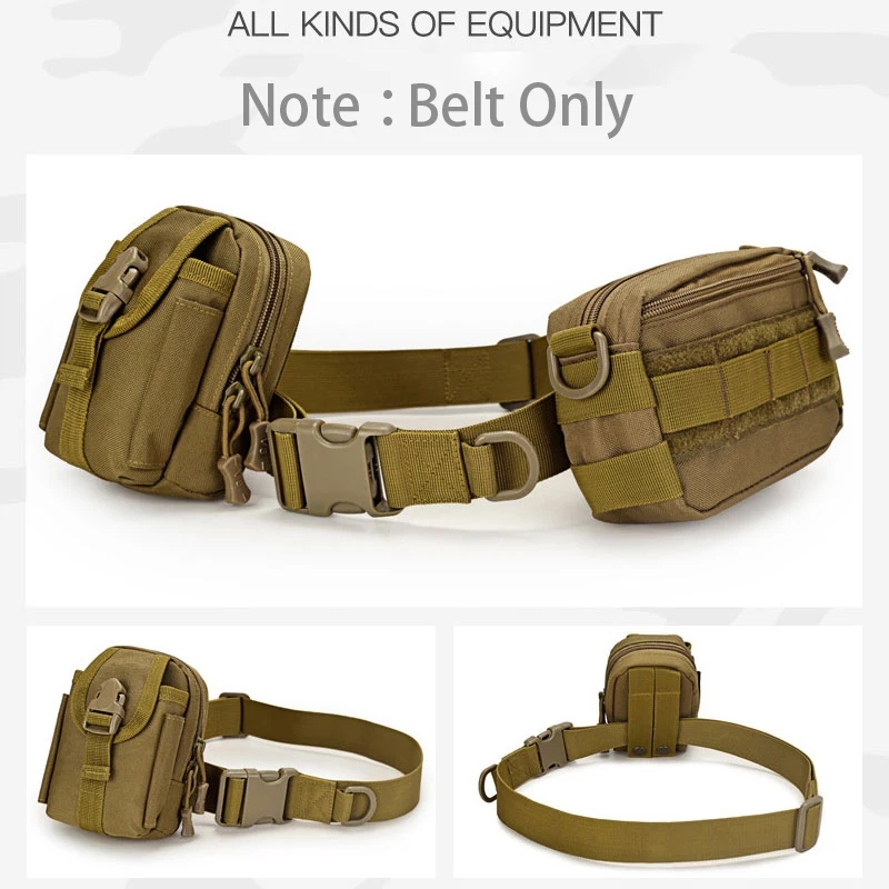 Ceinture de style militaire en toile noire pour homme, dégagement rapide, écharpe, extérieur, chasse, cyclisme, mode, saut, environnement, 125cm