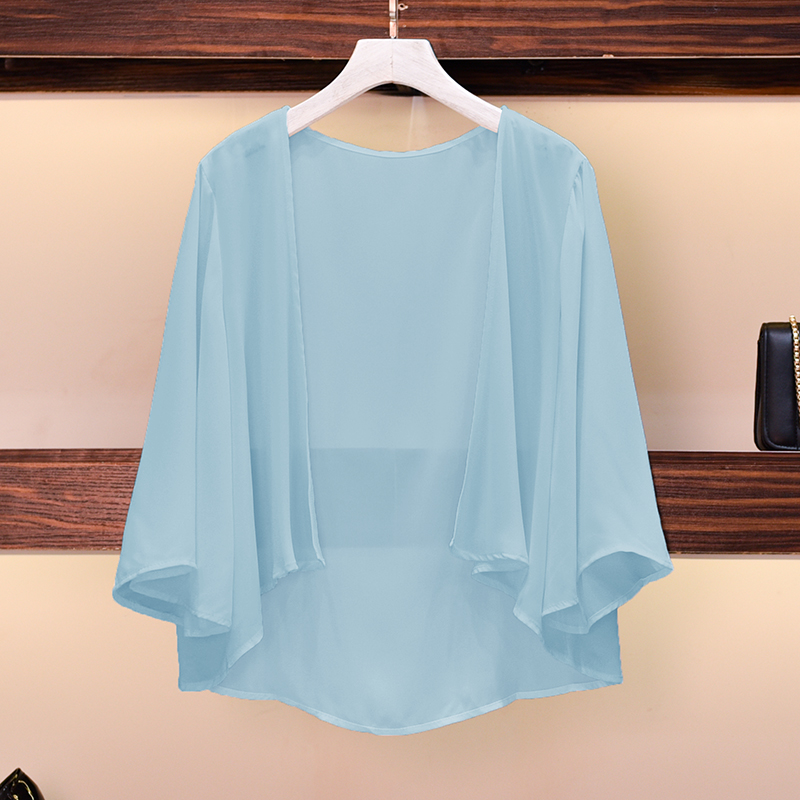 Robe de soirée en mousseline de soie pour femme, élégante, simple, décontractée, cape de Rhavec haussement d'épaules pour dame, châle d'été