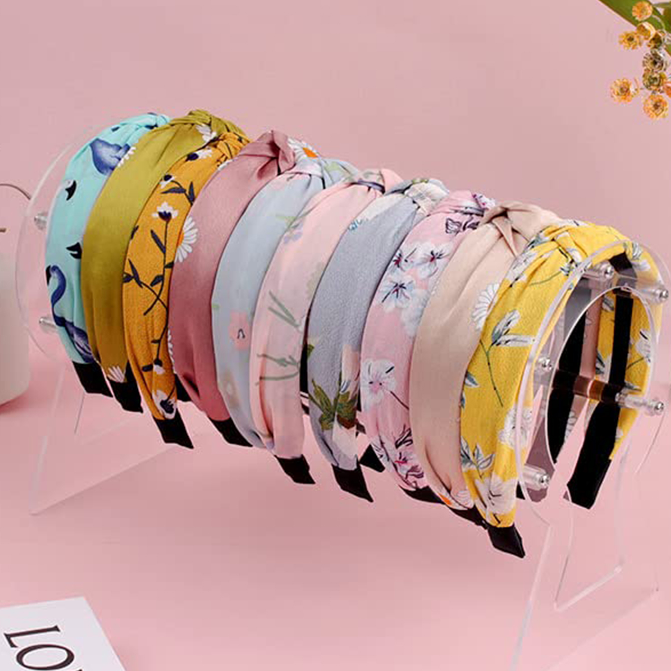 Support de bandeau en acrylique, supports permettant de gagner de l'espace, support d'accessoires pour cheveux Transparent détachable, organisateur d'affichage pour filles et femmes
