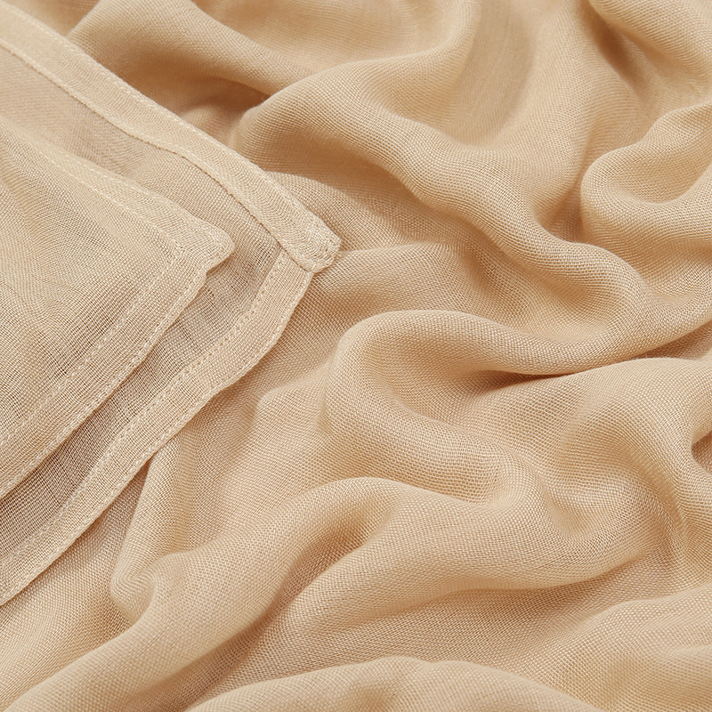 Voile musulman en coton Modal, écharpe Hijab longue, châle musulman uni, Turban doux, cravate, bandeau pour femmes, bandeau africain
