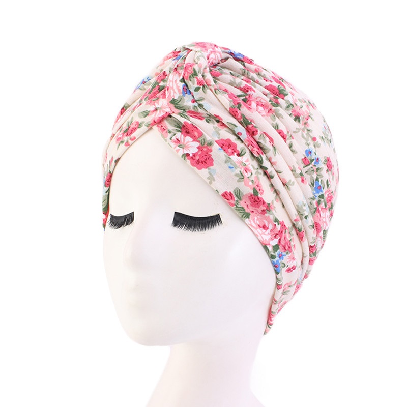 Offre spéciale Style ethnique dame Turban chapeau imprimer casquette indienne de haute qualité musulman sommeil Bonnet pour les femmes