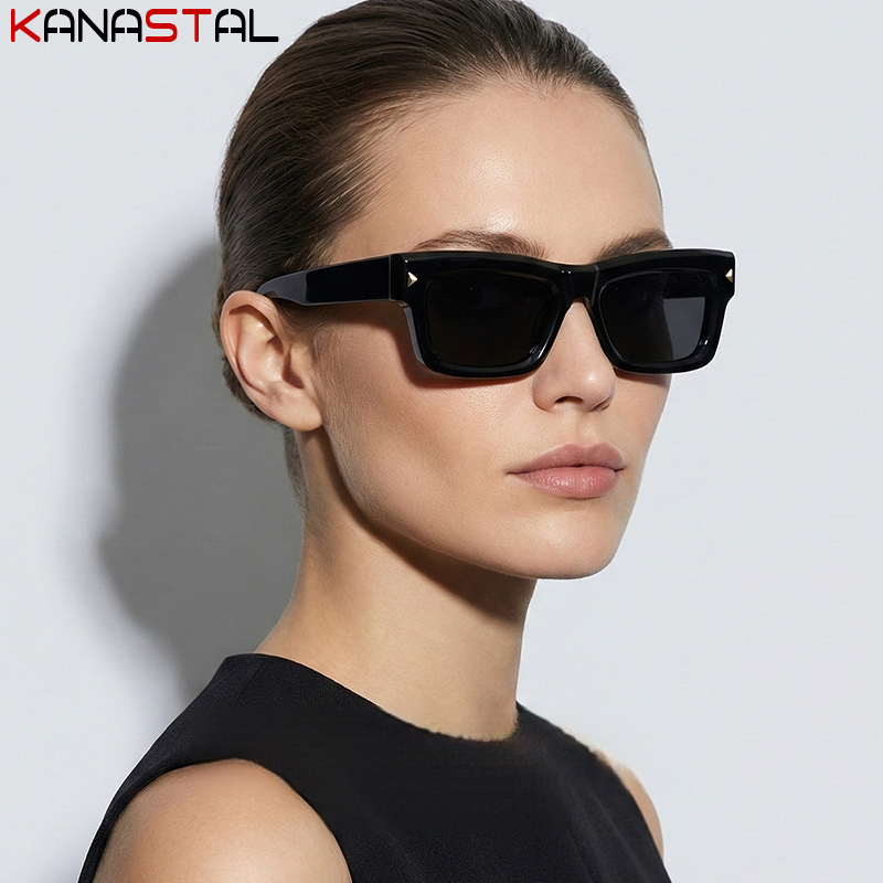 Lunettes de soleil polarisées pour femmes et hommes, UV400, monture en acétate, pour voyage, extérieur, plage, anti-éblouissement