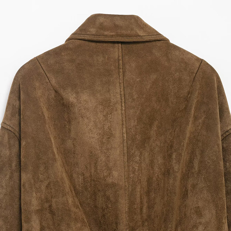 Vestes Manteaux Vêtements d'extérieur pour femmes Hauts à manches longues unis avec fermeture éclair 2026 zartins Mode élégante Khaki Casacas Femme Vestes courtes