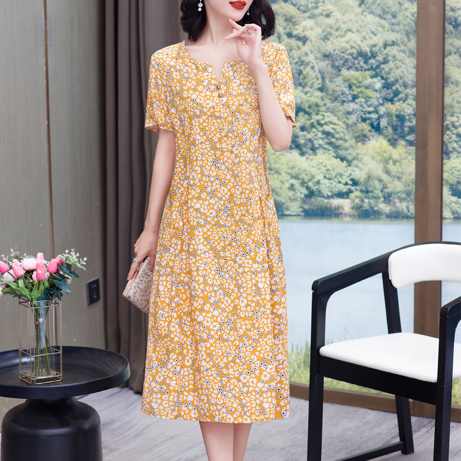 2025 Robe grande taille Robe d'été Robe Femme femmes décontracté à manches courtes Boho Vintage imprimé Robe longue plage