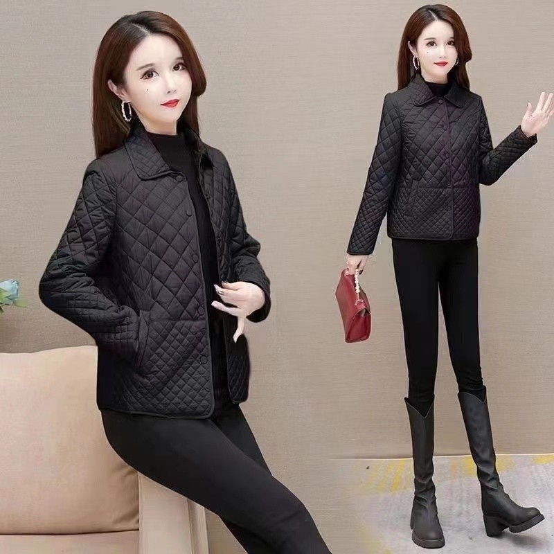 Nouveau automne hiver manteau mode femmes léger vers le bas coton garder au chaud mince veste femme coréenne vêtements d'extérieur décontractés hauts