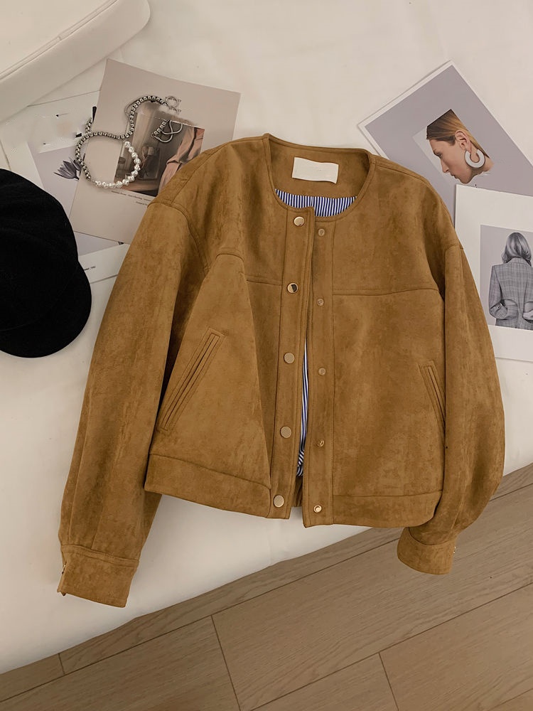Manteau court pour femmes, style coréen, veste élégante à la mode, haut d'automne, nouveau manteau polyvalent