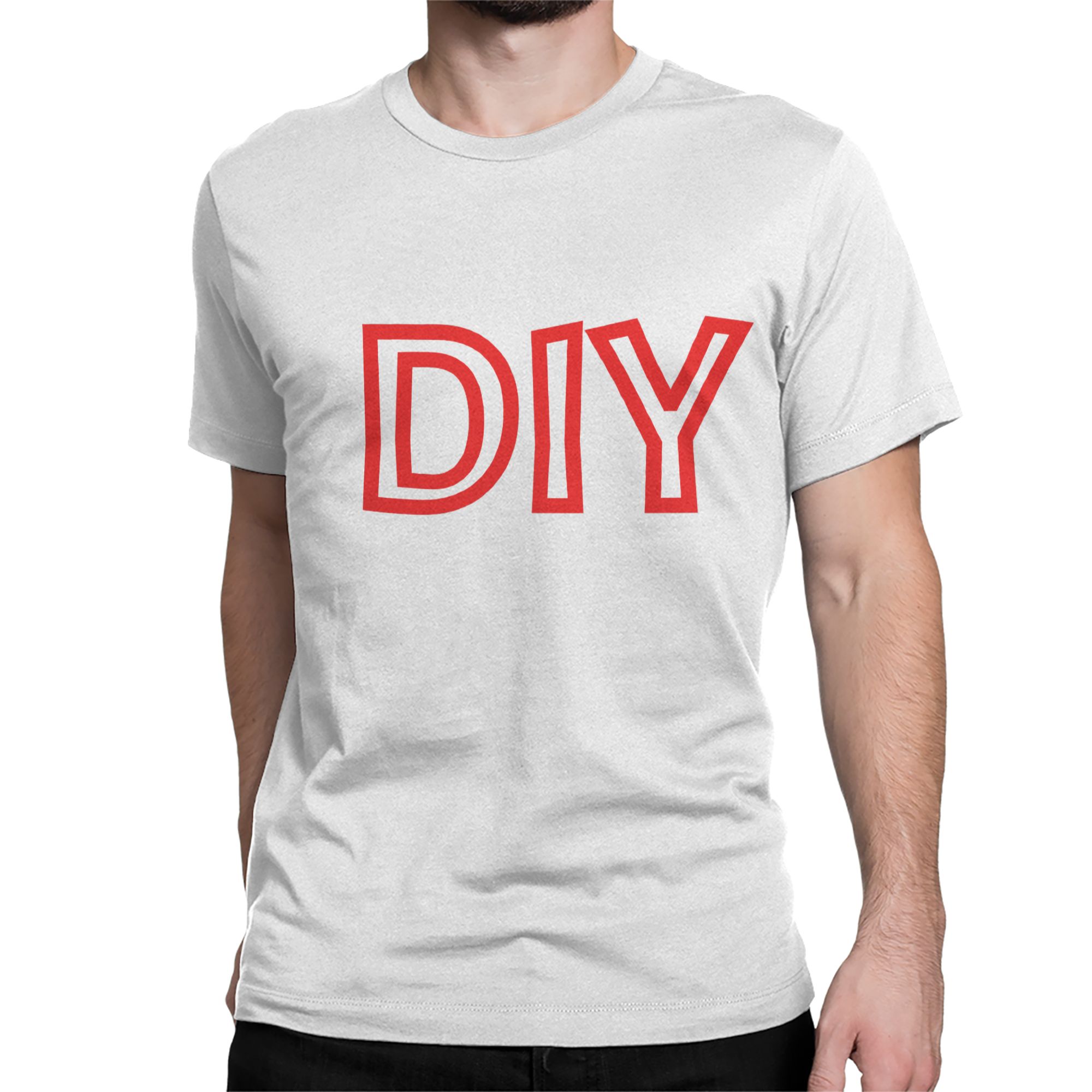 T-shirts pour hommes et femmes, nouveauté DIY, t-shirt en pur coton, à manches courtes, col rond, grande taille, cadeau