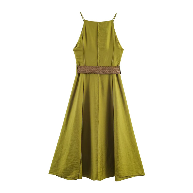Nouvelle Robe Midi 2026 avec Ceinture, Tendance et Ajustée, Élégante et Gracieuse