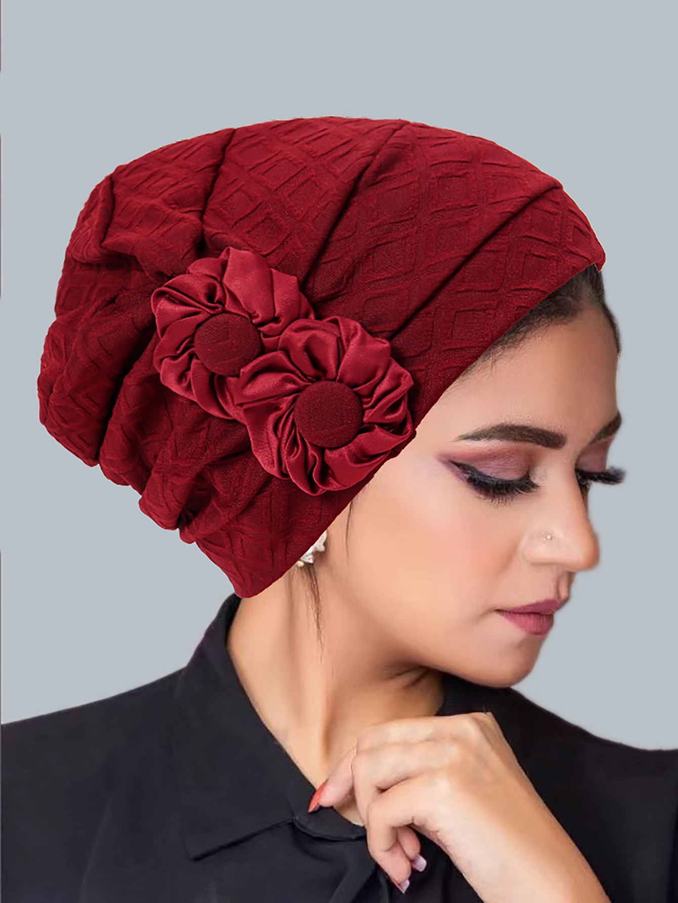 Nouvelle mode musulmane femmes Hijabs fleur islamique Hijab chimio chapeau bonnets Hiar perte Cancer chimio casquette dames Bandana couvre-tête