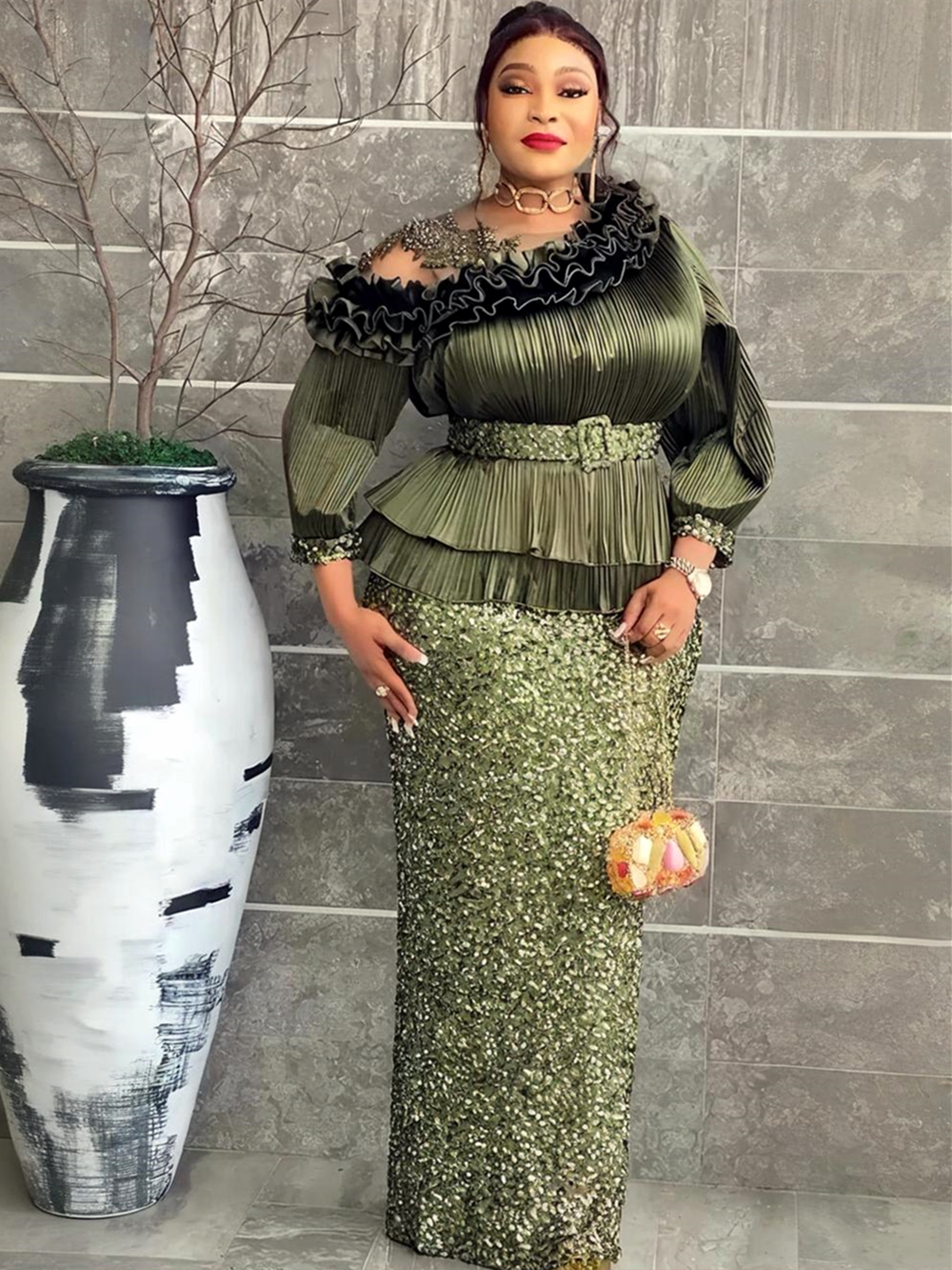 Robes de soirée africaines grande taille pour femmes Dashiki paillettes Maxi robe longue élégante 2026 robes de soirée de mariage musulmanes tenues