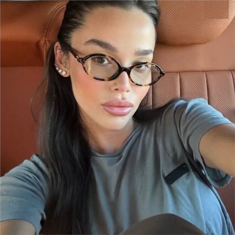 Lunettes de soleil ovales Vintage pour femmes et hommes, marque de luxe de styliste, petites lunettes ovales Anti-lumière bleue, rétro mode hommes léopard, 2025