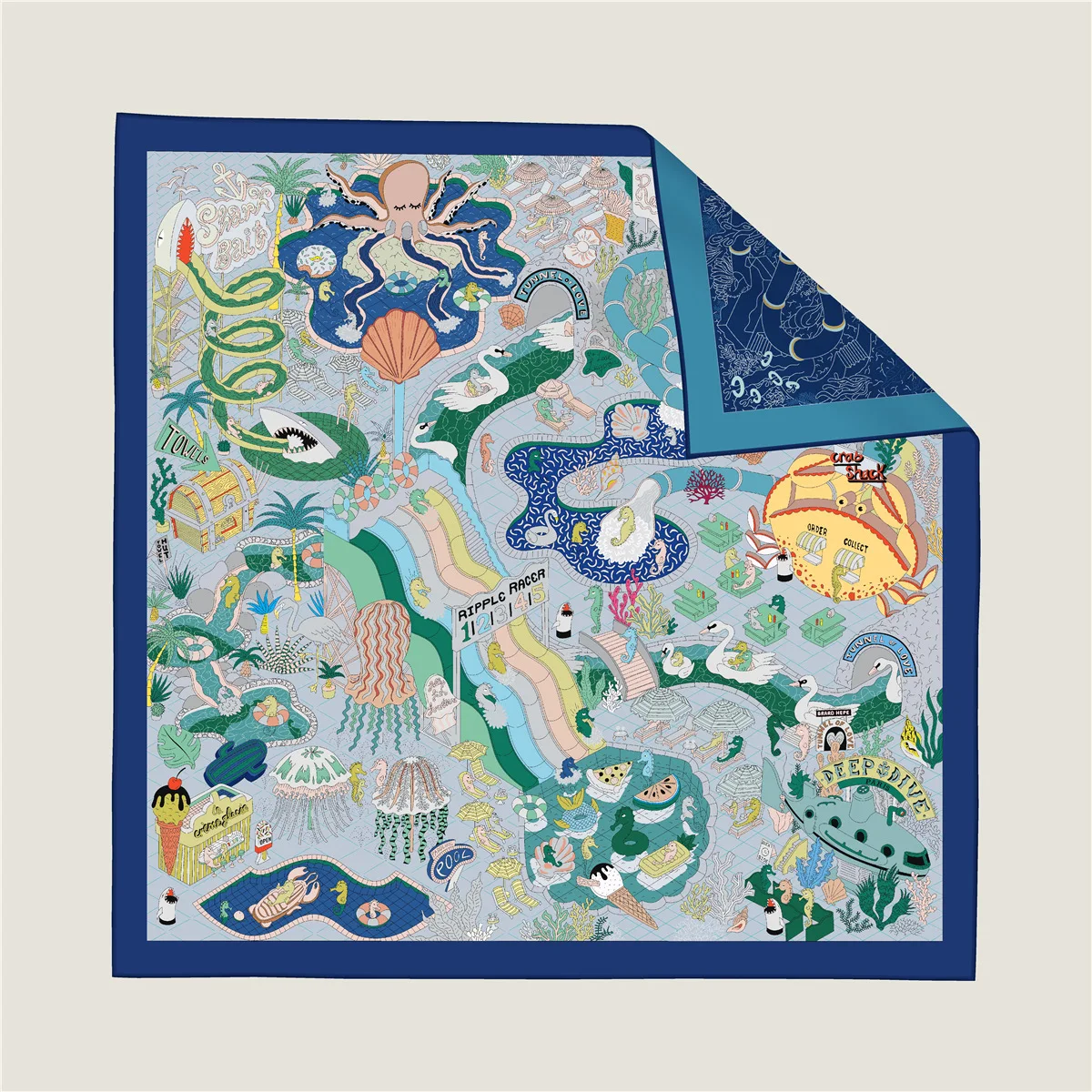 Foulard carré imprimé double face pour femmes, mode 90x90cm, Hijab, Bandana, Protection solaire de plage, châle enveloppant