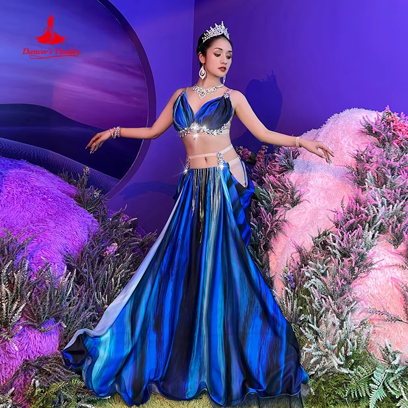 Vente de liquidation: Costume de spectacle de danse du ventre pour femmes, vêtements de compétition de luxe haut de gamme, vêtements de danse orientale, taux spéciaux