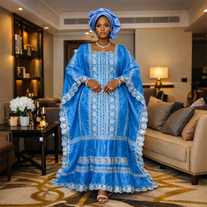 Robes africaines grande taille pour femmes 2026 : Nouvelles robes de soirée et de mariage brodées Ankara Dashiki Bazin