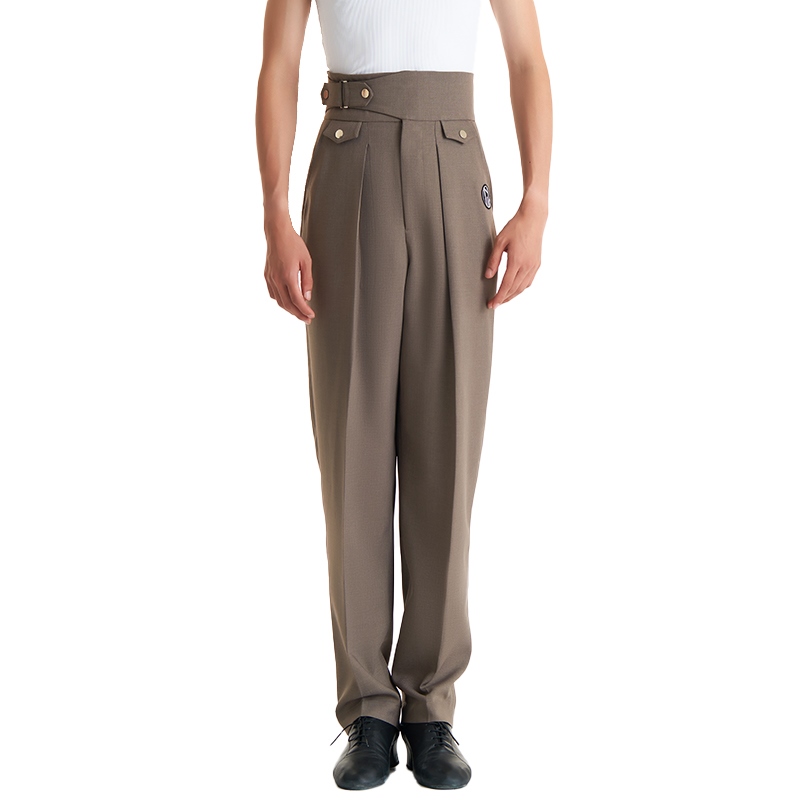 DUYQ – pantalons de danse latine pour hommes, pantalons de danse Chacha Rumba Tango, pantalons de danse moderne pour adultes, pantalons de danse latine DQS15101