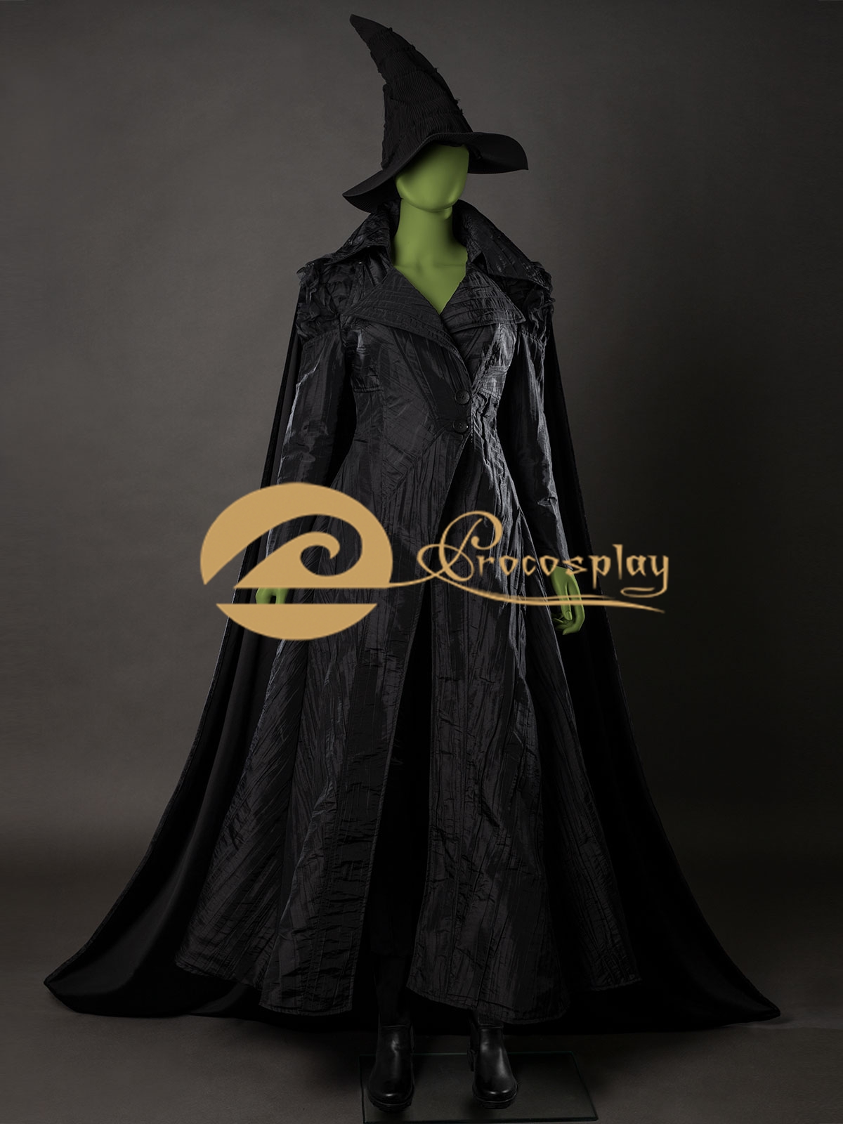 Elphaba – tenue noire, Costume de Cosplay pour femmes, vêtements de jeu de rôle d'halloween